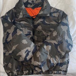 Camo puffer jacket